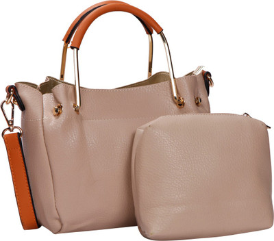 

Bagkok Women Casual Beige PU Sling Bag