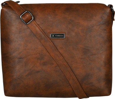 

ESBEDA Women Casual Tan Synthetic Leather Sling Bag