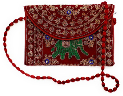 

Unique Fashion Women Casual Red Silk Sling Bag