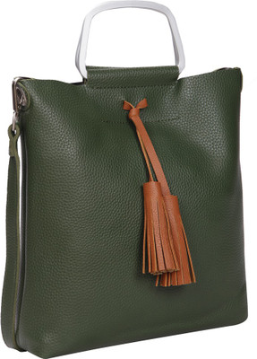 

Bagkok Women Casual Green PU Sling Bag