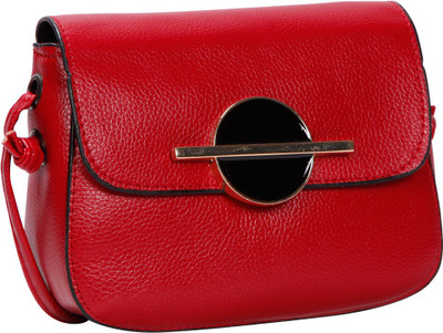 

Bagkok Women Casual Red PU Sling Bag