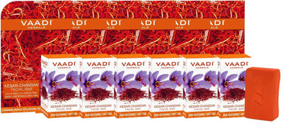 

Vaadi Herbals Kesar Chandan Facial Bars with Extract of Orange Peel (25 gms X 6)(150 g, Pack of 6)