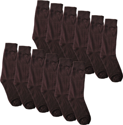 QUEERY Men Solid Calf Length(Pack of 12)