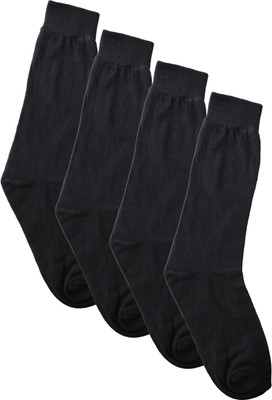 Cotson Men Solid Calf Length(Pack of 4)