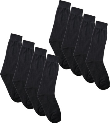 QUEERY Men Solid Calf Length(Pack of 8)