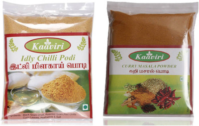 

Kaaviri Idly Chilli Podi and Curry Masala Powder(2 x 100 g)