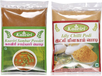 

Kaaviri Sambar Powder and Idly Chilli Podi(2 x 100 g)
