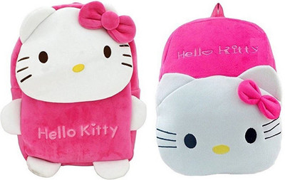 

KIDOFLY Swati toy kids school bag children,'s | Gift ( 2 to 6 age ) new hello kitty combo pack soft material fabric for nursery/play school boy/girl 10 L - 39 cm(rani-pink)