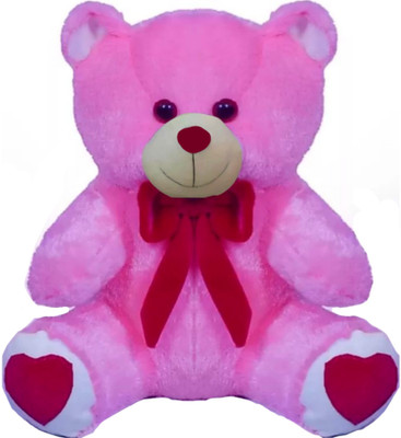 

Mofaro Pink Lovely Teddy Bear Soft Toy - 26 cm(Pink)