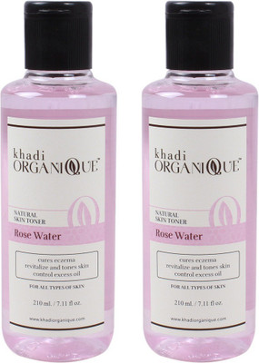 

Khadi organique 'khadi organique Pure Rose Water Skin Toner( pack of 2)(420 ml)