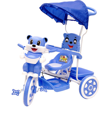 

Oximus Baby Tricycle for Kids with Front Back Basket , Canopy & Parent Handle Recommended for Toddler 1,2,3,4,5 Year Old Children Tricycle for kids (Blue) Tricycle for kids, baby tricycle 507Blue Tricycle(Blue)