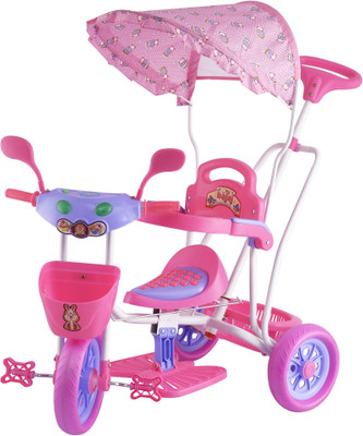 

Oximus Baby Cycle for 2 year old kids With Canopy/Footrest / Light /Musical /Back Support /Storage Basket and Parent Push Handle Control Recommended For Children 1 , 2 , 3 , 4 , 5 Year Old Baby Boys & Girls Baby Cycle/trikes/tricycle For Toddler Toys New 