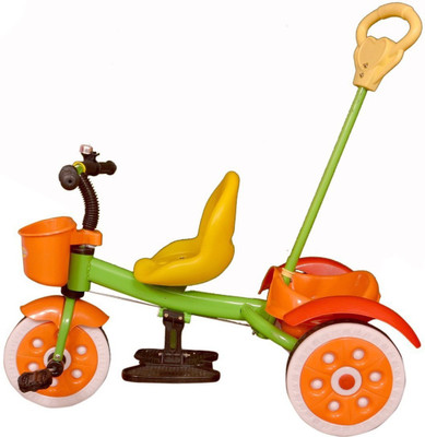 

Oximus Latest Baby Tricycle for Kids with Front Back Basket & Push Parent Handle Recommended for Toddler 1,2,3,4,5 Years Old Children Tricycle for Baby Boys & Girls Gift (Orange) Jyoti Oxi tricycle Red Tricycle(Multicolor)