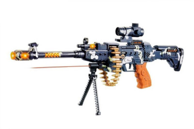 

jsk collection usical Army Style Toy Gun for Kids with Music, Lights and Laser Light(Multicolor)