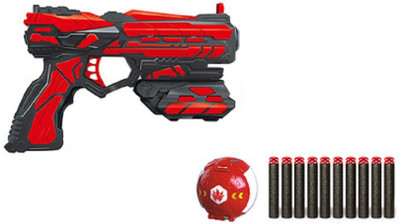 

Emob High Speed Bullet Gun Toy with 10 Foam Darts and Aiming Ball for Kids(Multicolor)
