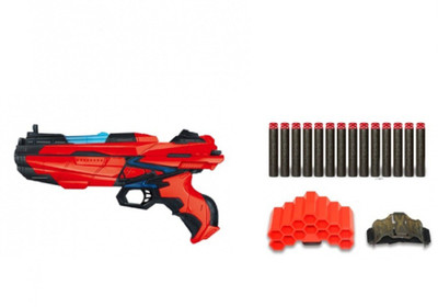 

Emob High Speed Soft Bullet Gun Toy for Kids with 14 Foam Darts and Light Effects(Multicolor)