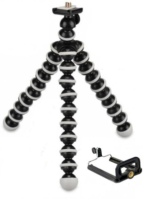 

LIFEMUSIC Flexible Mini Octopus Tripod (10 Inch Height) for Camera, DSLR and Smartphones with Universal Mobile Attachment (multicolor) Tripod(Multicolor, Supports Up to 1500)