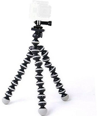 

LIFEMUSIC Tripod High Quality Lightweight Flexible with Mobile Attachment for DSLR & Smartphone Tripod(Black, Supports Up to 1500)