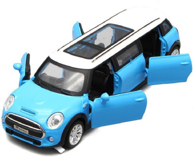 

Emob Battery Operated Die Cast Metal Pull Back Blue Luxury Car Toy with Light and Sound Effects(Multicolor)