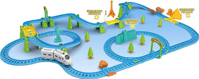 

Pacific Toys Kids Huge Train with Intelligent Sensing Dialog Light Effects and Flyover, Multi Color(Multicolor)