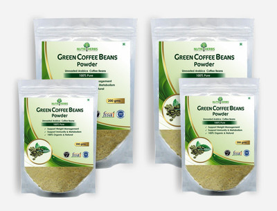

Nutriherbs Green Coffee Beans Powder 200 gm | (Pack of 4)(800)