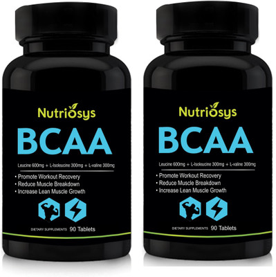 

Nutriosys BCAA - 1200mg (180 Tablets) - Pack of 2(180 No)