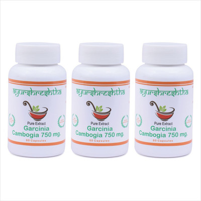 

Ayurshreshtha Garcinia Cambogia for weight loss/Fat burn 750 mg. 180 Capsules(180 No)