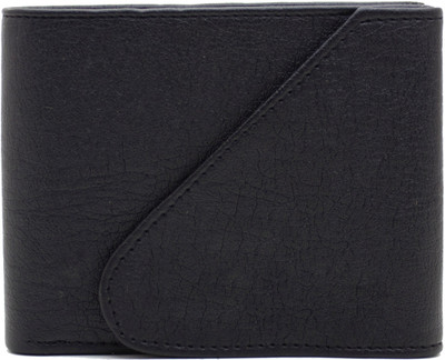 

MS Men Casual Black Artificial Leather Wallet(4 Card Slots)