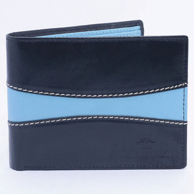 

Nukaichau Men Casual Blue Genuine Leather Wallet(9 Card Slots)