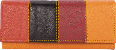 

DN CREATION Women Ethnic Multicolor Genuine Leather Wallet(5 Card Slots), Yellow
