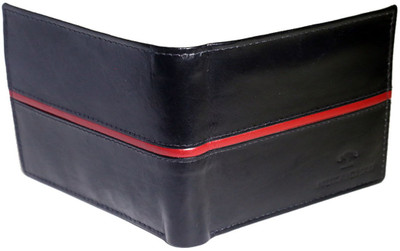

NUKAICHAU Men Casual Blue Genuine Leather Wallet(8 Card Slots), Black