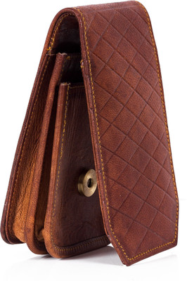 

Goatter Boys Casual Brown Genuine Leather Card Holder(2 Card Slots)