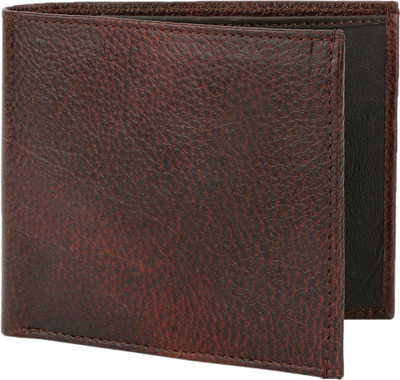 

RUSHQ Men Casual Brown Genuine Leather Wallet(10 Card Slots)