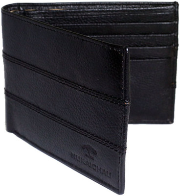

Nukaichau Men Casual Black Genuine Leather Wallet(9 Card Slots)