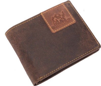 

Bull Kraft Men Brown Genuine Leather Wallet(6 Card Slots)