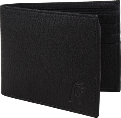 

Wooden Men Casual Black Artificial Leather Wallet(6 Card Slots)