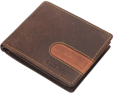 

Bull Kraft Men Brown Genuine Leather Wallet(6 Card Slots)