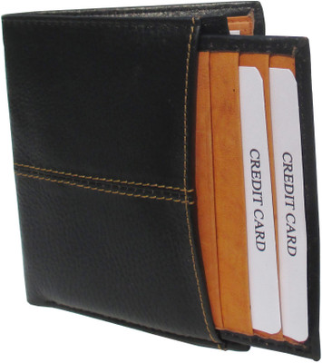

Zubron Men Casual Black Genuine Leather Card Holder(10 Card Slots), Zumulti016