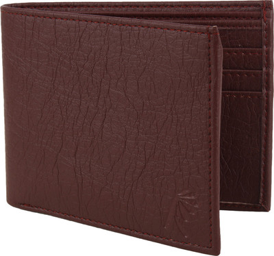 

Wooden Men Casual Brown Artificial Leather Wallet(9 Card Slots)