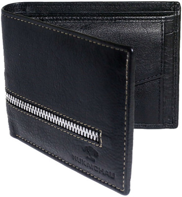 

Nukaichau Men Casual Black Genuine Leather Wallet(9 Card Slots)