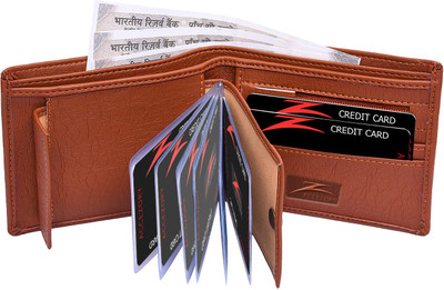 

Accezory Men Tan Artificial Leather Wallet(8 Card Slots)