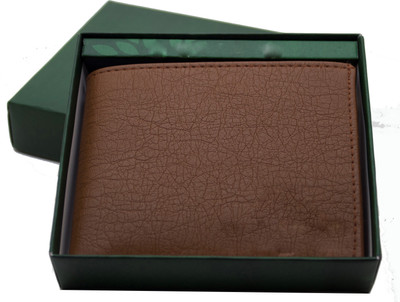 

MS Men Formal Brown Artificial Leather Wallet(10 Card Slots)