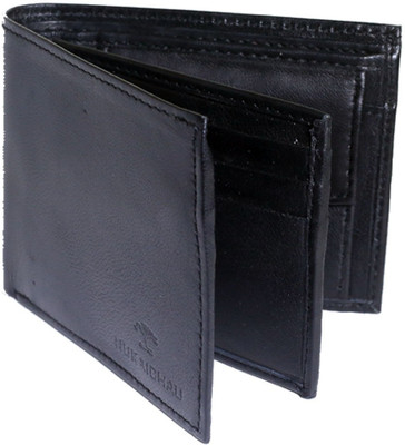

NUKAICHAU Men Black Genuine Leather Wallet(7 Card Slots)