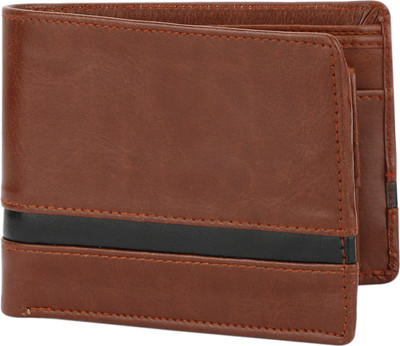 

RUSHQ Men Casual Brown Artificial Leather Wallet(3 Card Slots)