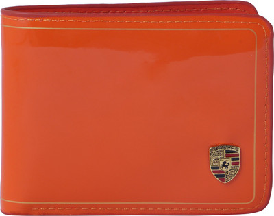 

Ferrari Shining Men Casual Orange Artificial Leather Wallet(3 Card Slots)