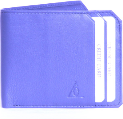 

La Cuero Men Formal Blue Genuine Leather Wallet(10 Card Slots)