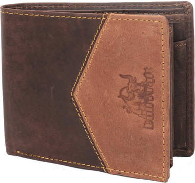 

Bull Kraft Men Brown Genuine Leather Wallet(6 Card Slots)