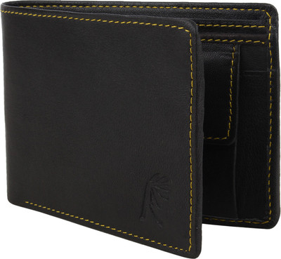 

Wooden Men Casual Black Genuine Leather Wallet(3 Card Slots)