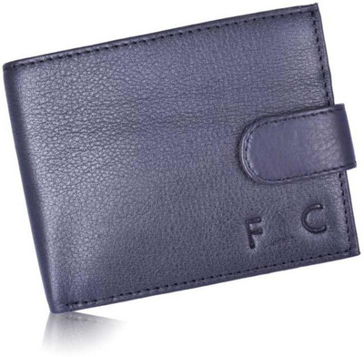 

Fascraft Men Formal Blue Artificial Leather Wallet(5 Card Slots), Black