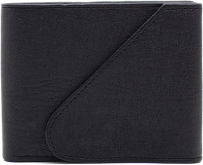 

MS Men Casual Black Artificial Leather Wallet(4 Card Slots)